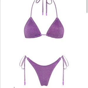 Triangl vianca purple sparkle bikini